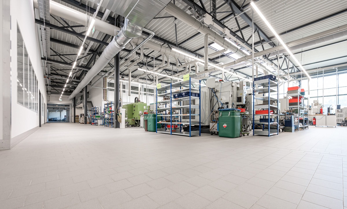 Maschinenraum der Firma Innovations Medical aus Tuttlingen